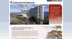 Desktop Screenshot of cedarwoodarchitectural.com